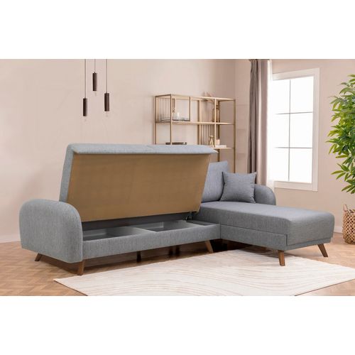 Hera 1 Ugao - Sivi Kutni Sofa-Krevet slika 5