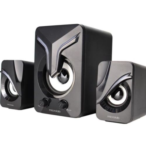 Microlab U270 Phenix Stereo zvucnici, black 11W (5W, 2x3W)USB power,3,5mm LED slika 3