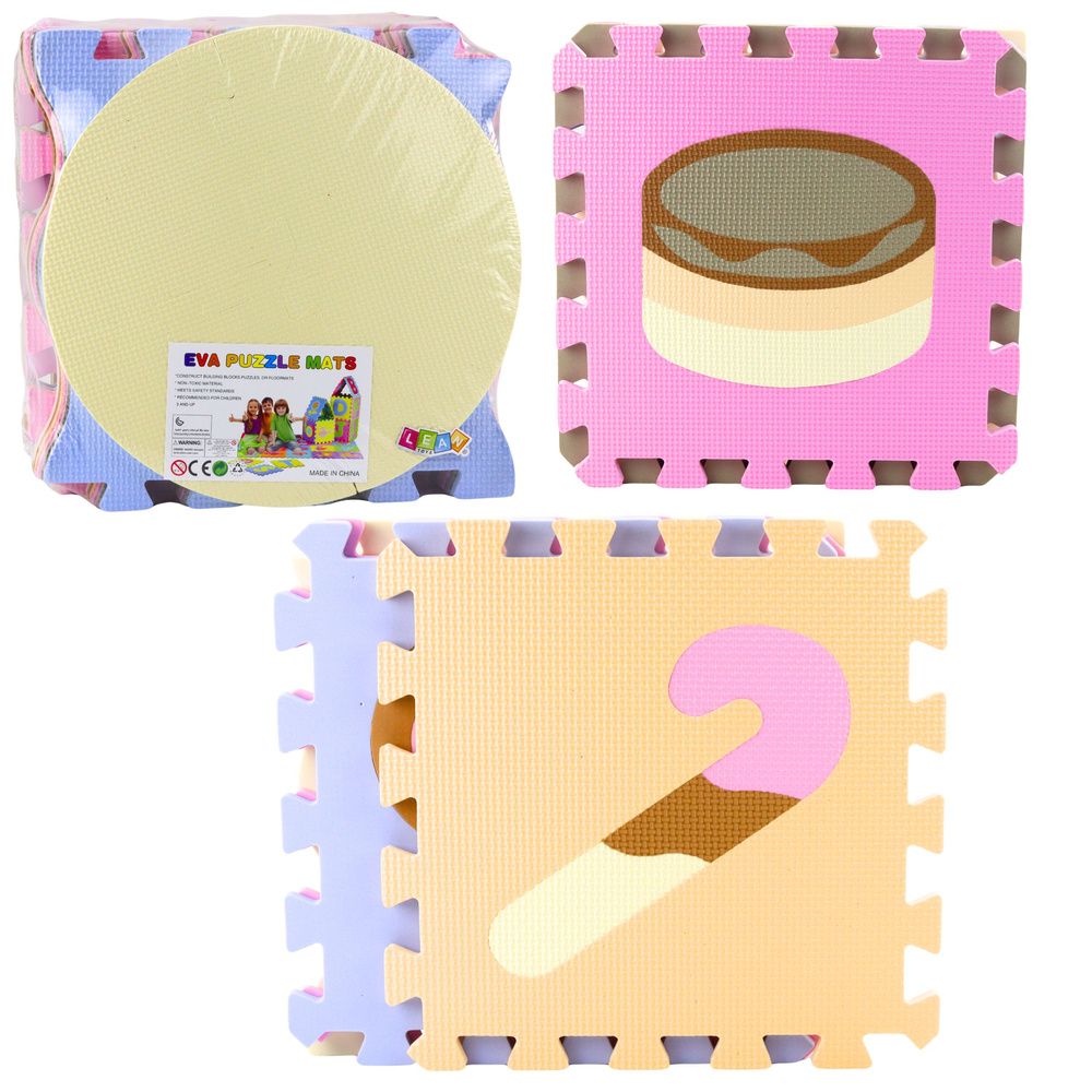 Mekana podloga za slaganje od EVA pjene, pastelne životinje, 16 kom. slika 1