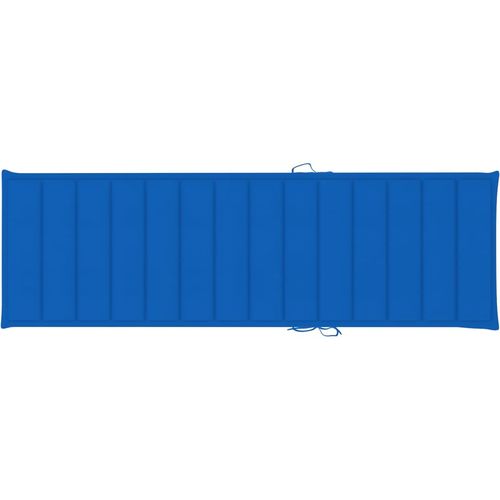 Dvostruka ležaljka s kraljevsko plavim jastucima od borovine slika 6