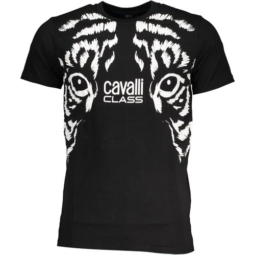 CAVALLI CLASS MEN'S SHORT SLEEVE T-SHIRT BLACK slika 1