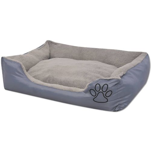 Krevet za pse s podstavljenim jastukom veličina XXL sivi slika 27