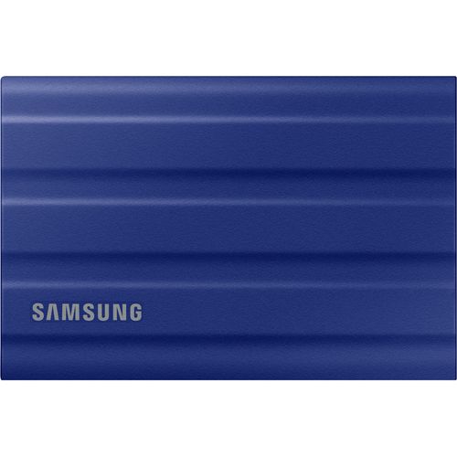 Samsung MU-PE2T0R/EU Portable SSD 2TB, T7 SHIELD, USB 3.2 Gen.2 (10Gbps), Rugged, [Sequential Read/Write : Up to 1,050MB/sec /Up to 1,000 MB/sec], Blue slika 1