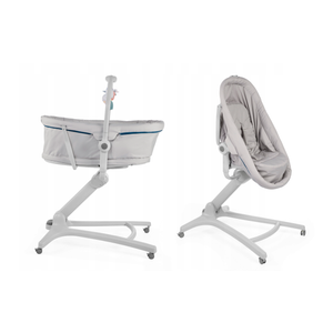 Chicco Baby Hug 4U1 Kolijevka, Ležaljka, Stolica za hranjenje i Prva stolica, Glacial