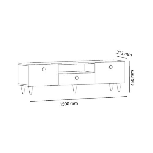 Cavelli - Walnut Walnut
Black TV Stand slika 6