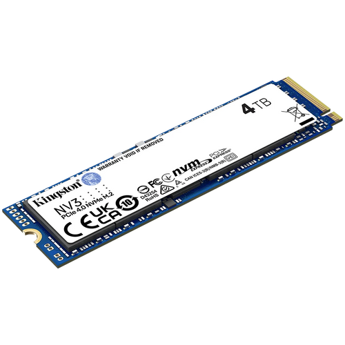 Kingston SSD 4TB NV3 M.2 2280 PCIe 4.0 NVMe SSD, EAN: 740617346602 slika 1