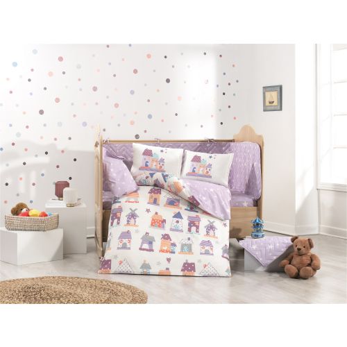 Colourful Cotton Komplet posteljine za bebe od poplina Felix slika 1