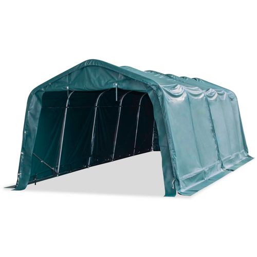 Uklonjivi šator za stoku PVC 550 g/m² 3,3 x 8 m tamnozeleni slika 39