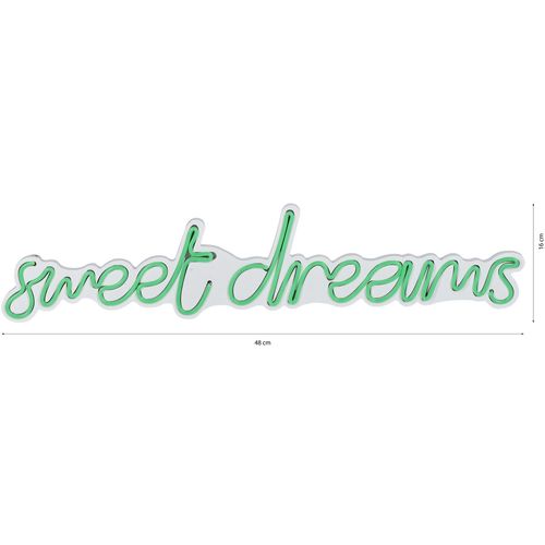 Wallity Ukrasna plastična LED rasvjeta, Sweet Dreams - Green slika 18