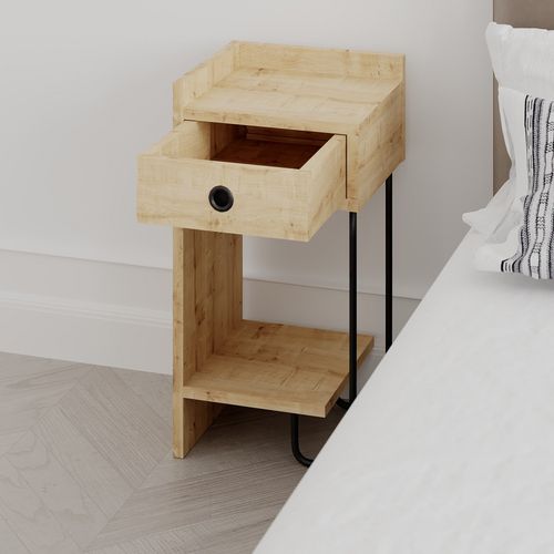 Sirius Left - Oak v2 Oak Nightstand slika 7