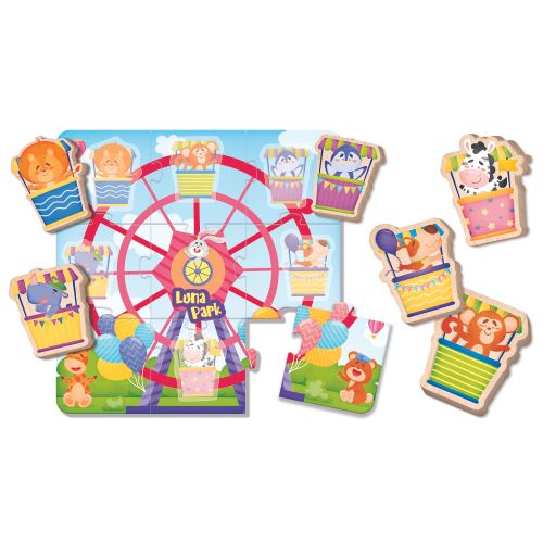 LISCIANI Montessori Wood baby puzzle luna park 96855 slika 9