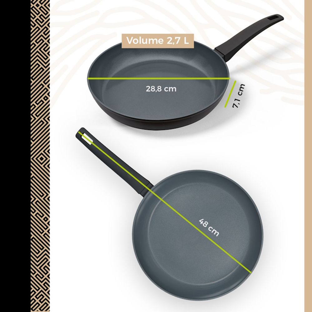 BE Living Tava Delight Black 28 cm slika 9