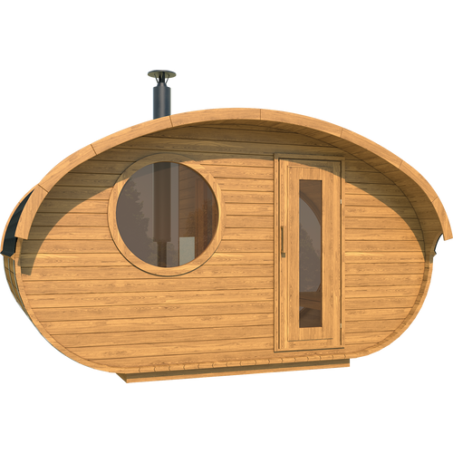 Vanjska sauna Mushroom Deluxe 240x400 Thermowood slika 2