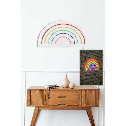 Wallity Ukrasna plastična LED rasvjeta, Rainbow - Multicolor slika 2