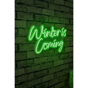 Wallity Ukrasna plastična LED rasvjeta, Winter is Coming - Green