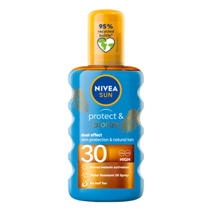 NIVEA SUN protect & bronze sprej ulje SPF 30 200 ml