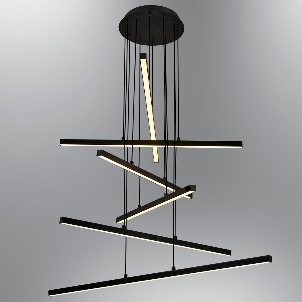 Luster L1245 - Crni Kristalni Luster slika 3