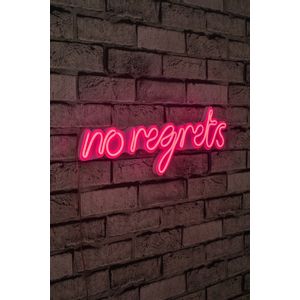 Wallity Ukrasna plastična LED rasvjeta, No Regrets - Pink