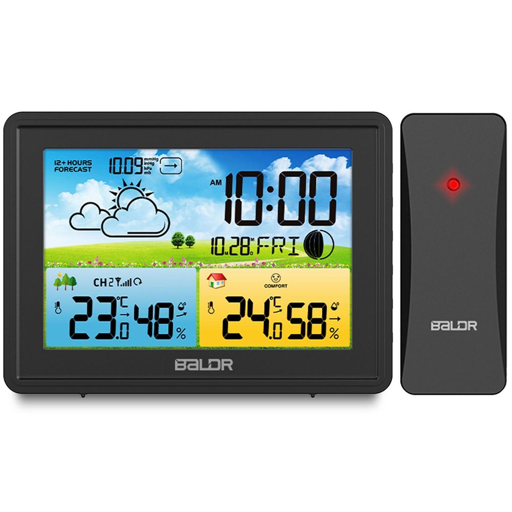 Meteorološka stanica s zaslonom BD-908 crna slika 2