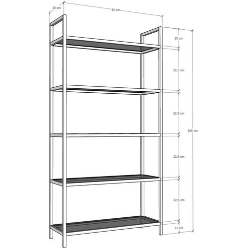 K101 Gold Bookshelf slika 7