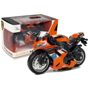 Sports Motorcycle with Sounds 1:14 Orange