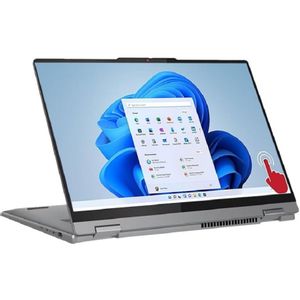 Lenovo 83DS0016YA IdeaPad 5 2-in-1 16AHP9 (Luna Grey, Aluminium Top) 6-Core Ryzen 5 8645HS  5.0GHz/12MB 16GB 1TB-NVMe 16" WUXGA (1920x1200) TOUCH IPS 300n GL DigitalPen 1080p Radeon-760M-Graphics WiFi A/X Backlite HDMI USB-C/DP SD TPM BT5.3 Batt-57Wh FPR DOS