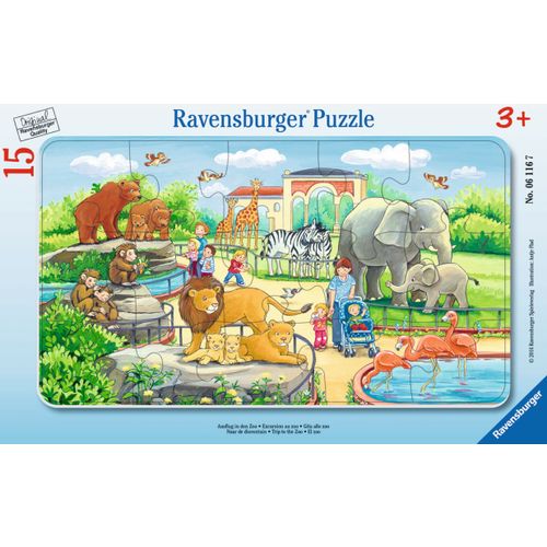 Ravensburger Puzzle: Putovanje u Zoo - 15 Komada slika 1