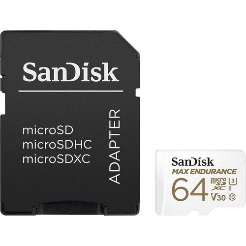 SanDisk SDXC 64GB micro +SD Adapter 30.000 sati MAX ENDURANCE slika 1