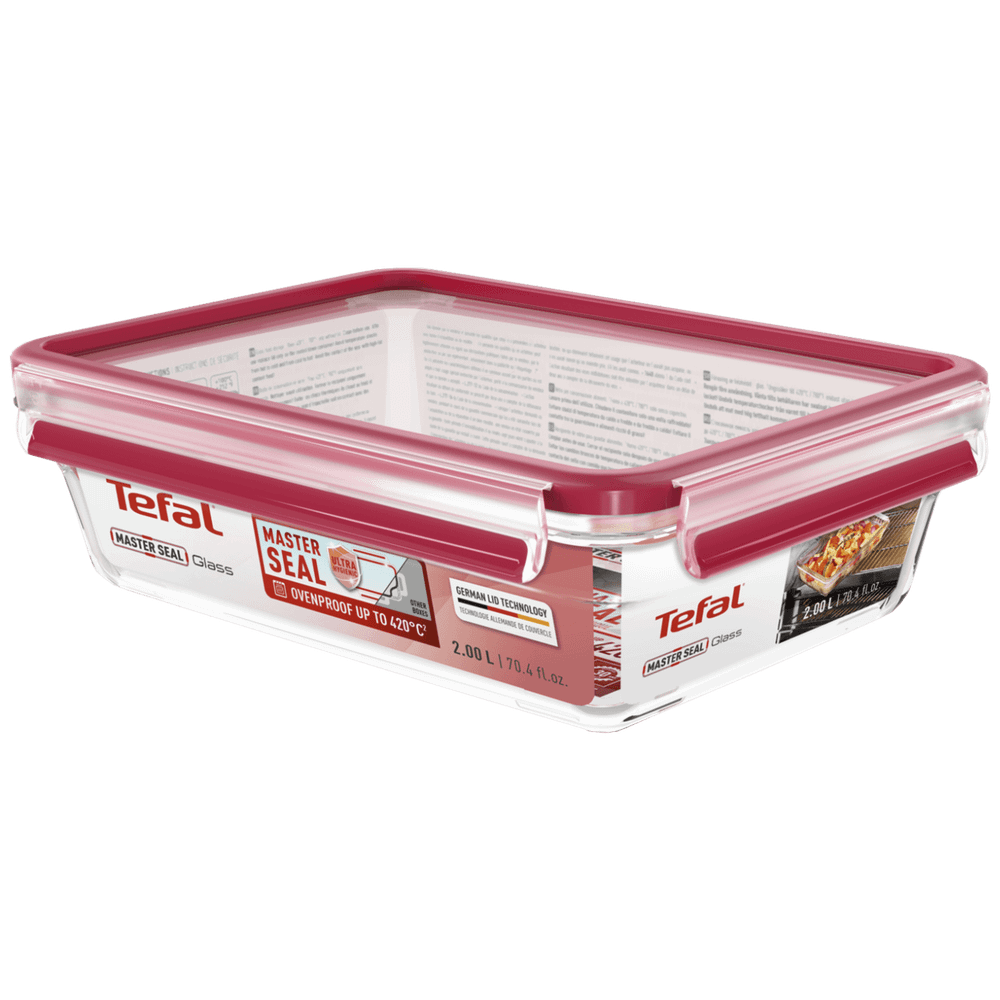 Tefal Staklena posuda sa poklopcem, 2 lit., MasterSeal Glass - N1041110 slika 1