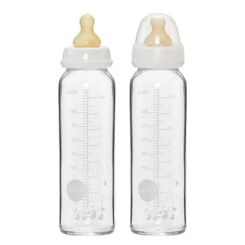 Hevea staklena flašica za bebe 2 kom 240ml/8oz (3-24 mes)  slika 1