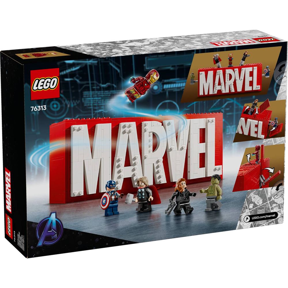 LEGO 76313 Logotip Marvel i figurice slika 11