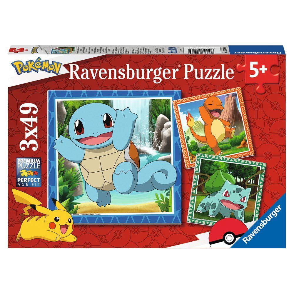 Pokemon puzzle 3 x 49 kom slika 5