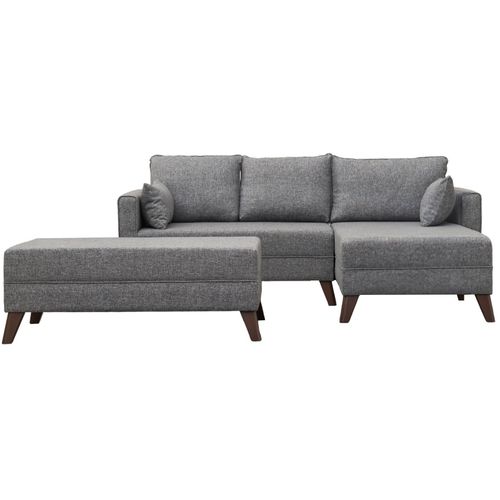 Ugaona Sofa Bella Desni Kut 2 Siva - Sofa-Krevet slika 9