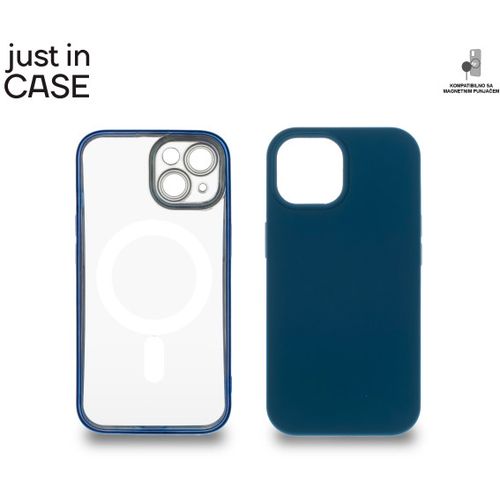 2u1 Extra case MAG MIX PLUS paket PLAVI za iPhone 15 slika 1