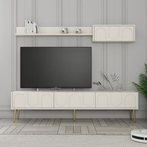 TV komoda Lyon 2 - krem i zlatna