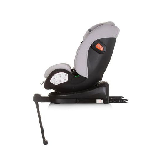 Chipolino autosjedalica I-SIZE 40-150 cm ISOFIX 360 "TOURINO" ash grey slika 4