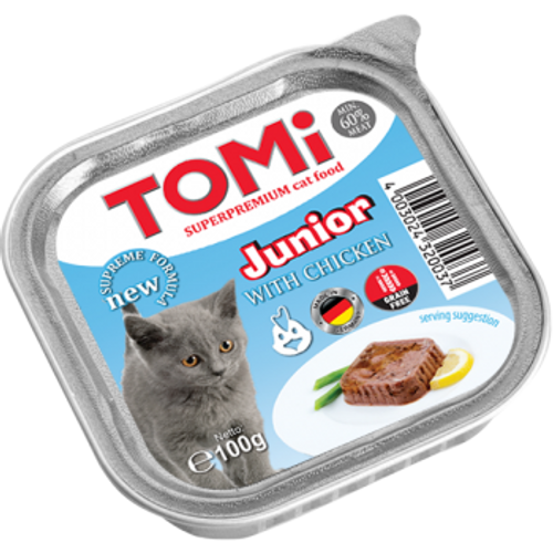 Tomi Hrana za mačke ALU zdjelice Junior 100g slika 1