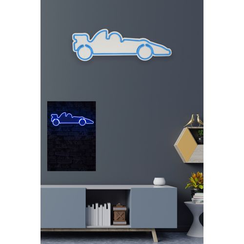 Wallity Ukrasna plastična LED rasvjeta, Formula 1 Race Car - Blue slika 11