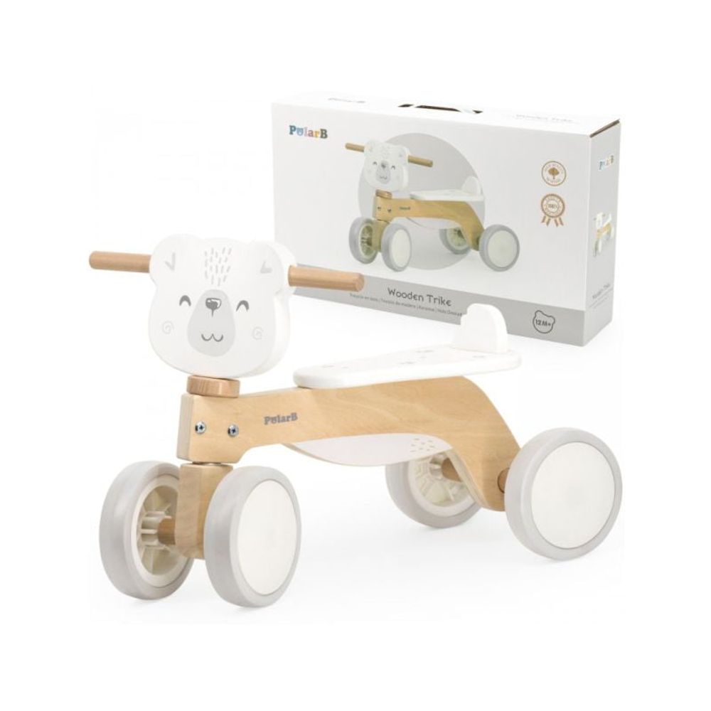 Viga PolarB 44239 Drvena guralica Polarni medo slika 6
