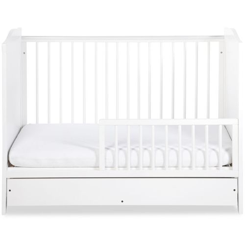 KLUPS TIMI bijeli krevetić s ladicom i ogradom 120x60 slika 2