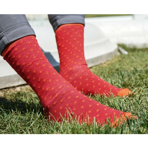Chili čarape - Crvene s točkicama slika 1