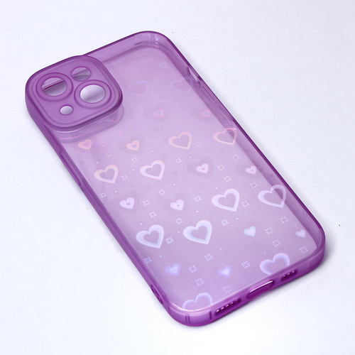 Maska Heart Color IMD za iPhone 14 6.1 ljubicasta slika 1