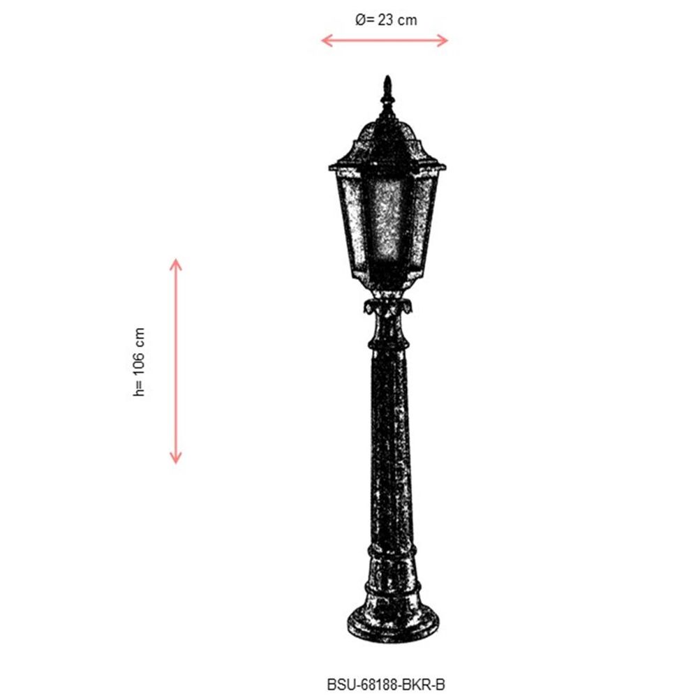 BSU-68188-BKR-B Smeđa Spoljašnja Podna Lampa slika 3