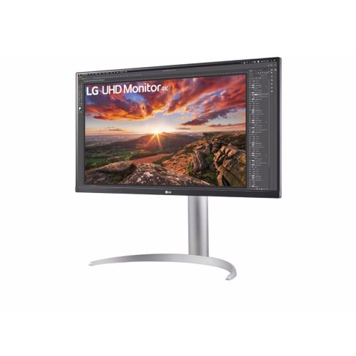 LG 27UP85NP-W Monitor 27" IPS 3840x2160 60Hz 5ms GtG HDMIx2 DP USB Freesync pivot visina srebrna slika 3