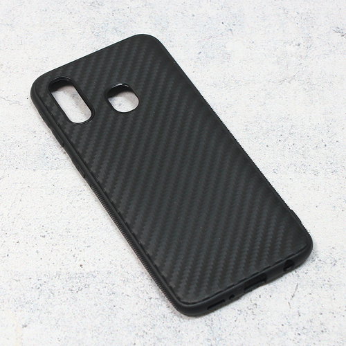 Maska Carbon fiber za Samsung A405F Galaxy A40 crna slika 1