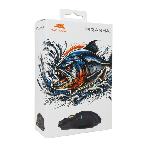 Baracuda BGM 071 PIRANHA, Mouse Black slika 5