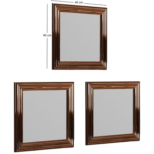 Woody Fashion Set ogledala (3 komada), bronca, Otto - Bronze slika 7