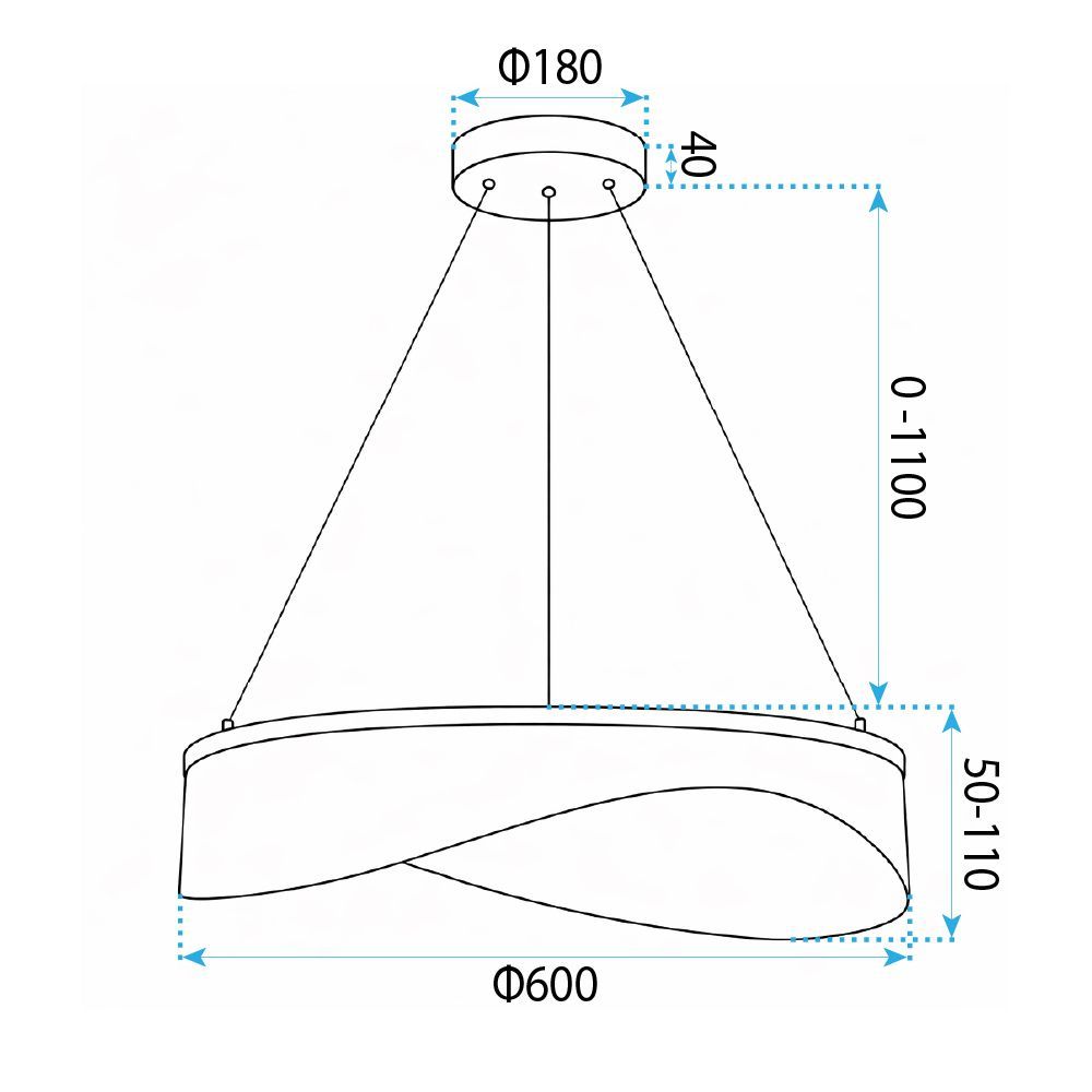 Viseća stropna lampa G145-CP 60 gold slika 7