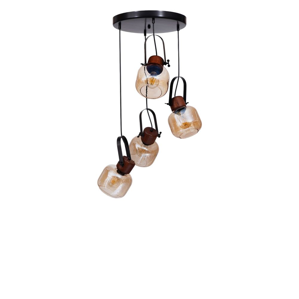 Opviq Luster 550, med, orah, crna slika 3
