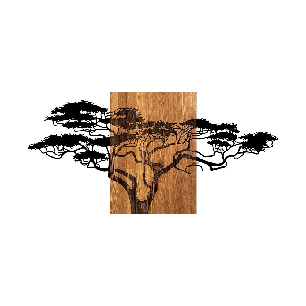 Dekorativni Zidni Ukras - Acacia Tree 329 u Boji Crnog Oraha slika 4